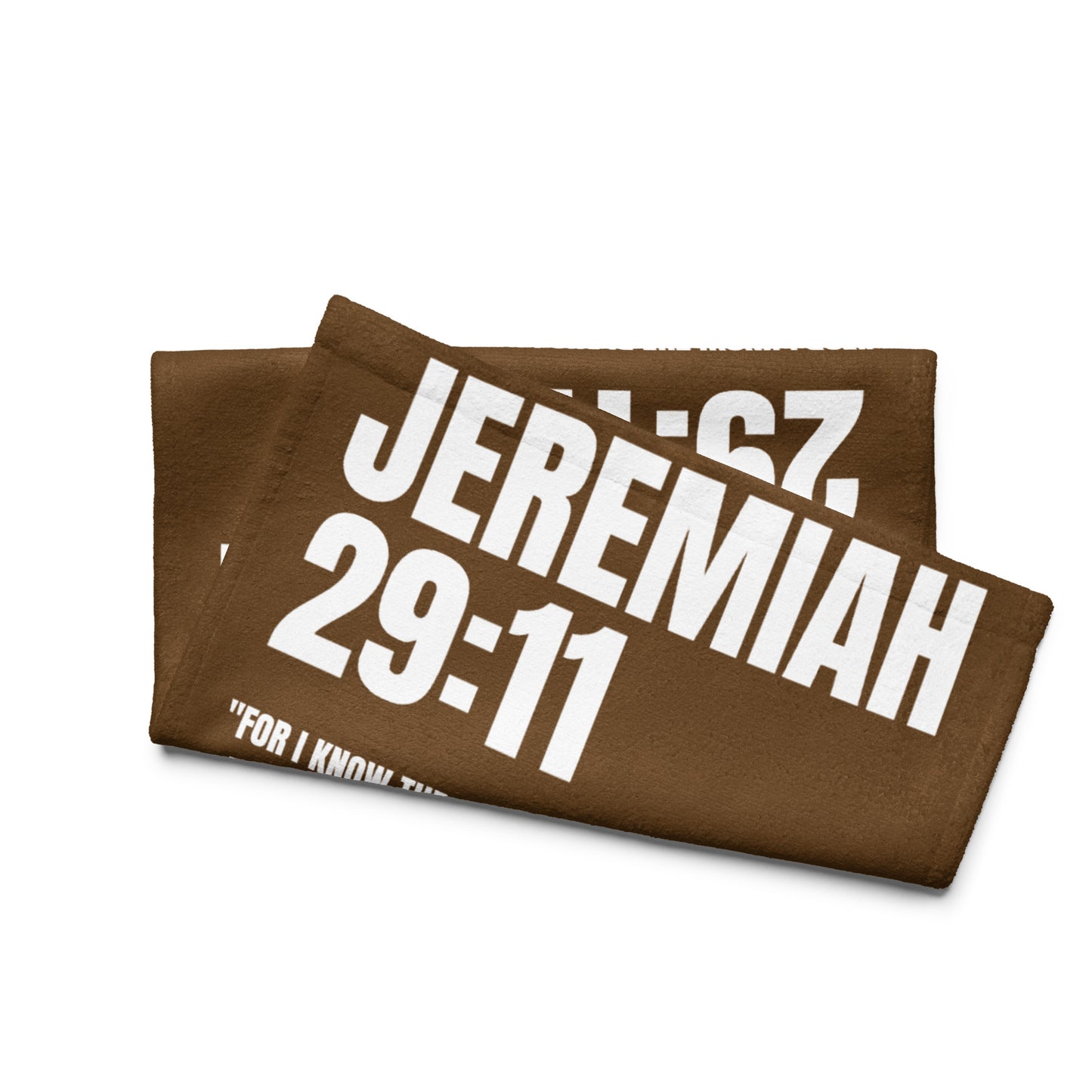 Jeremiah 29:11 Hand Towel - Christian Scripture Bathroom Decor | Faith-Based Gift