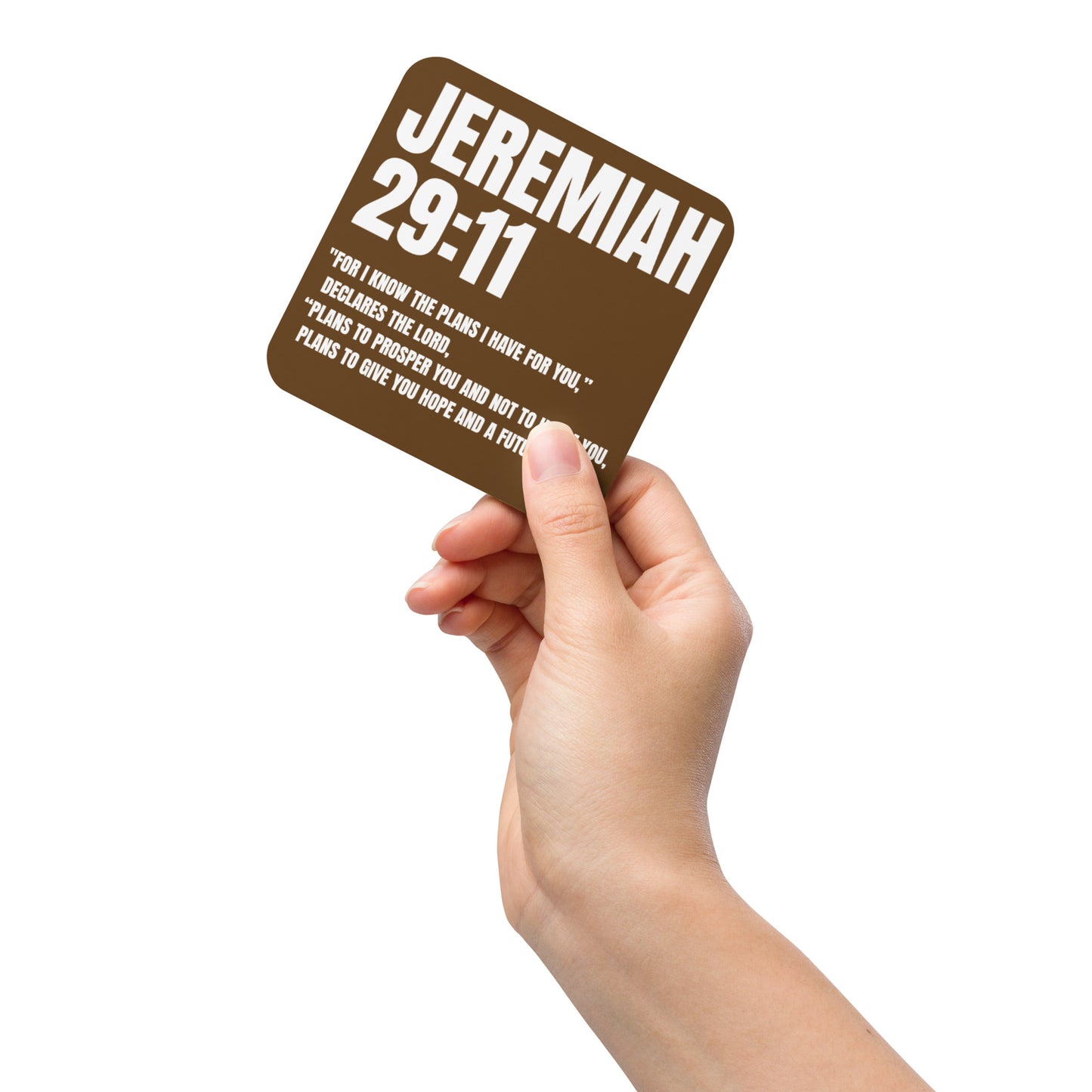 Jeremiah 29:11 Coaster - Faith-Based Cork-Back Coaster | GodWare