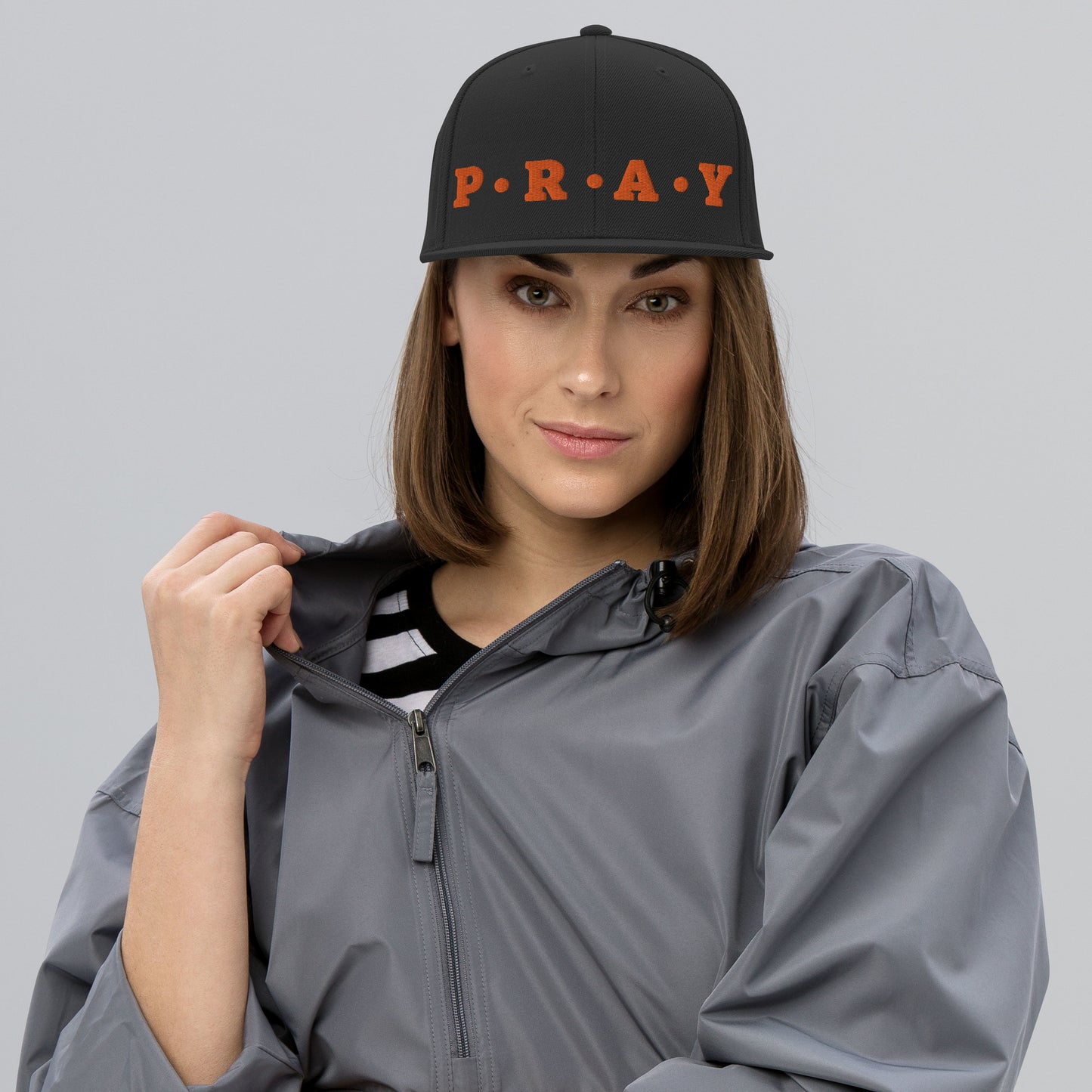 Pray - Classic Snapback Hat (Orange print)