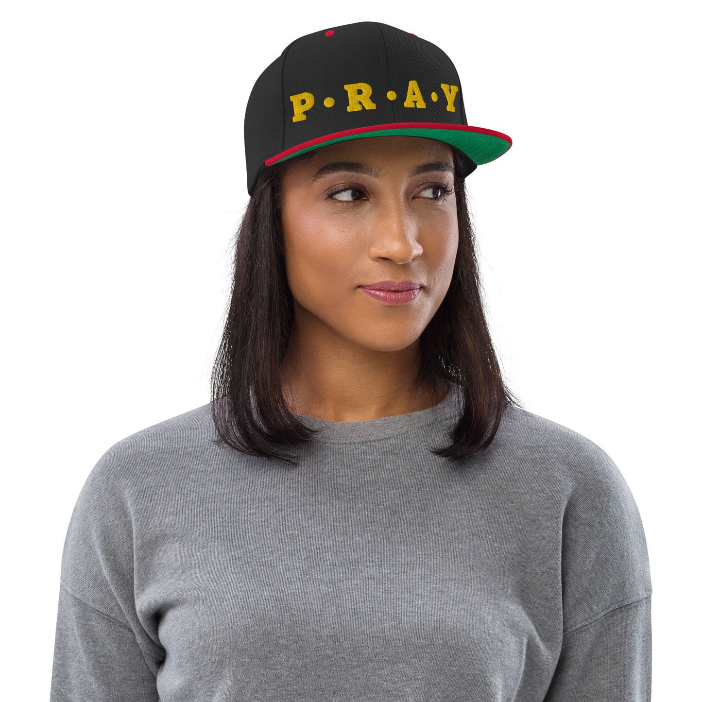 Pray - Classic Snapback Hat (Yellow Print)