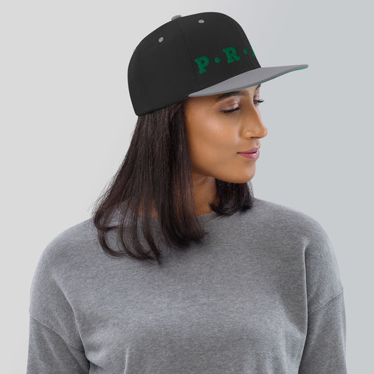 Pray - Classic Snapback Hat (Green print)