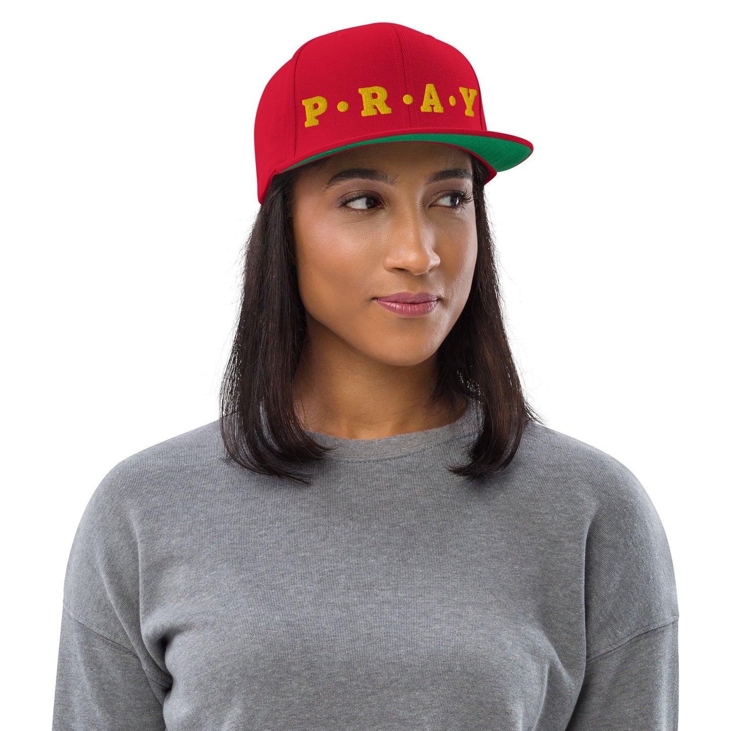 Pray - Classic Snapback Hat (Yellow Print)
