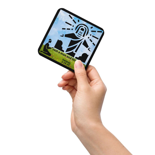 Man praying with God image