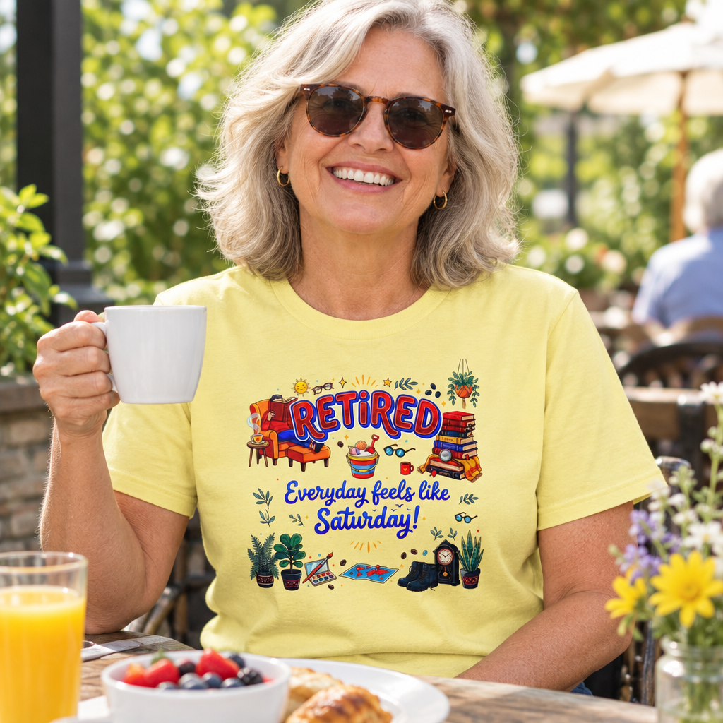 Cornsilk Retired shirt lifestyle mockup