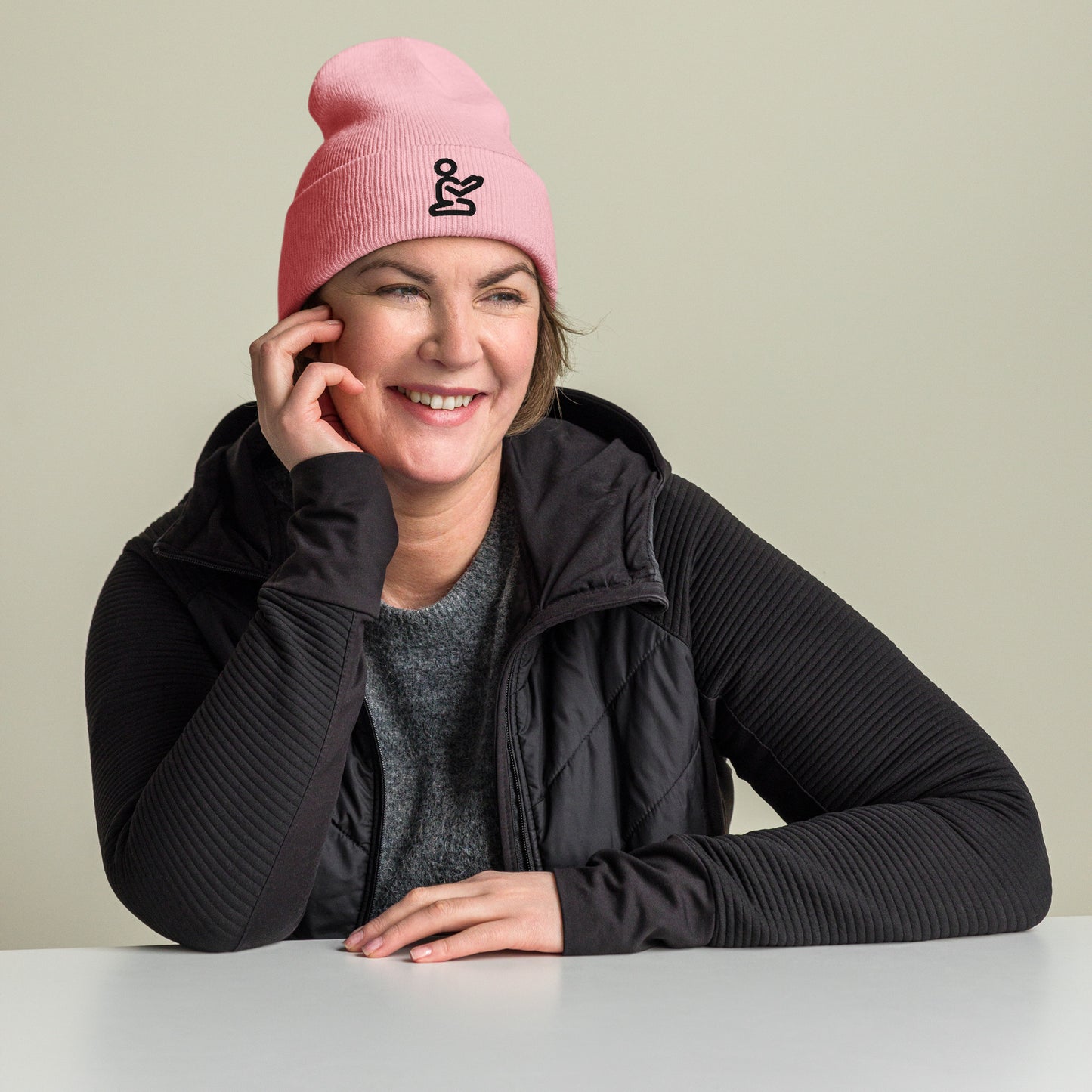 Prayer Beanie - black print