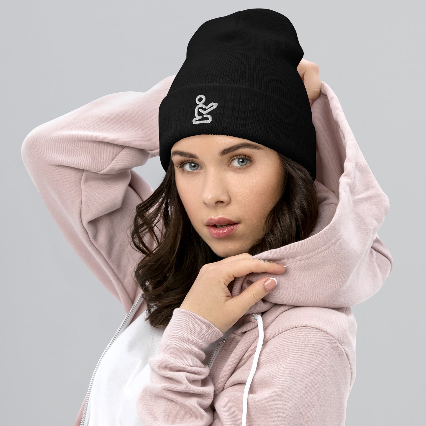 Prayer Beanie - White print