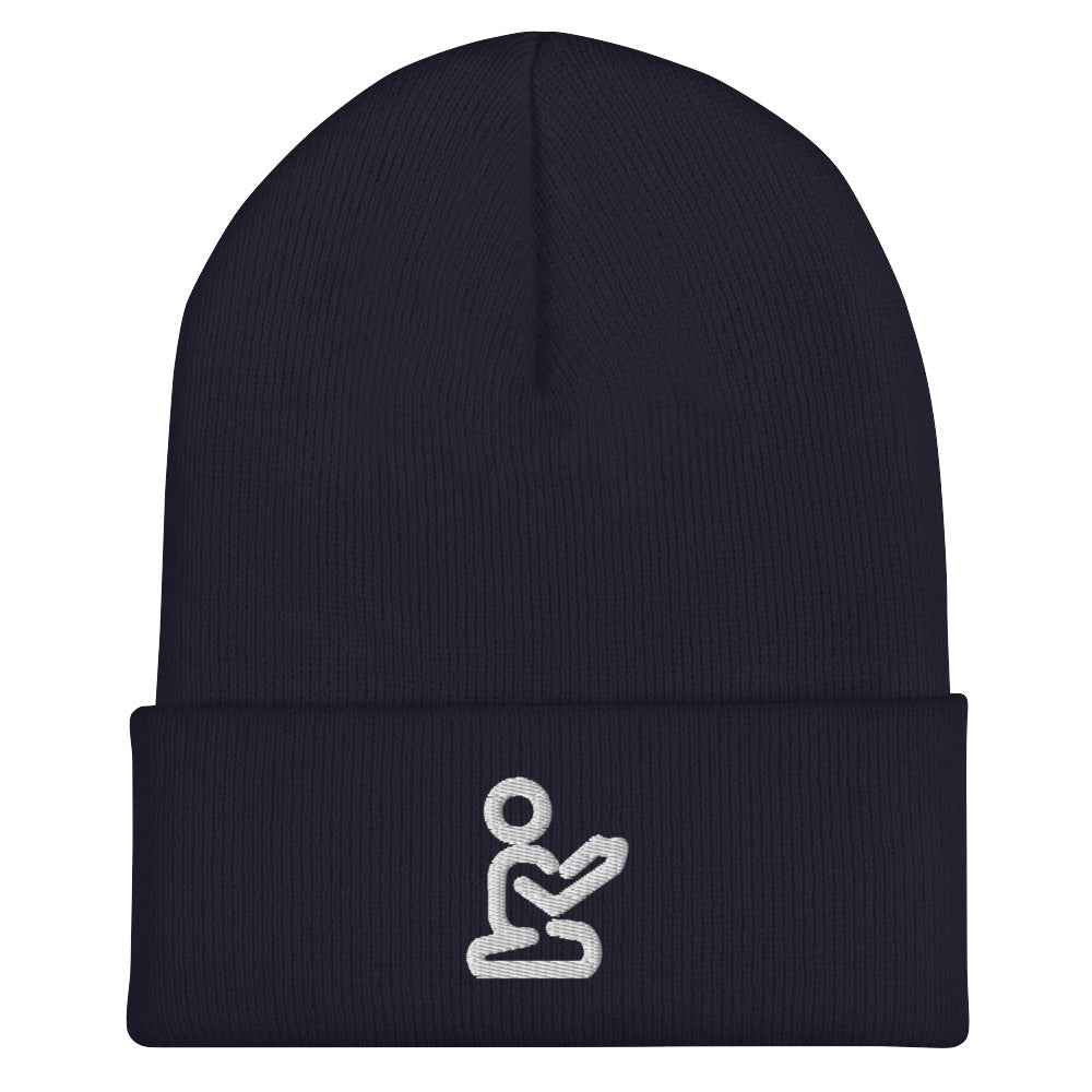 Prayer Beanie - White print