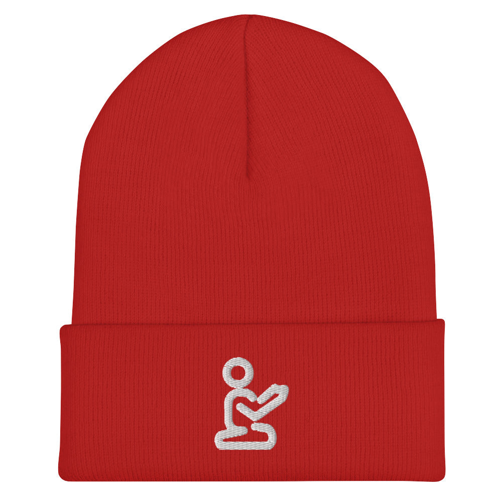 Prayer Beanie - White print
