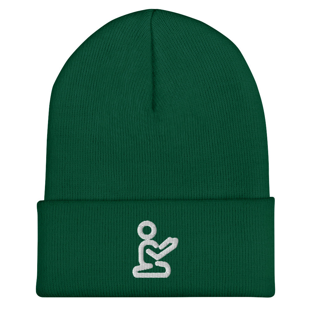Prayer Beanie - White print