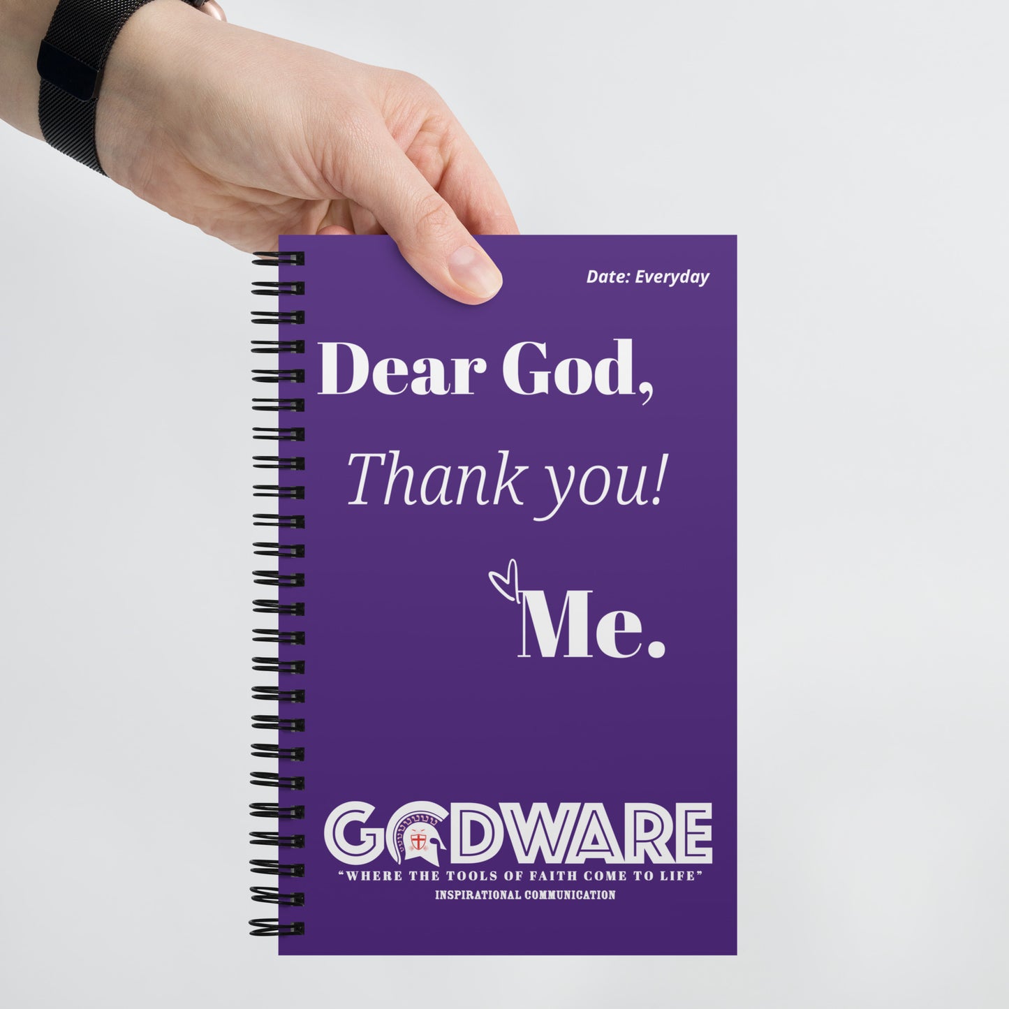 Dear God Spiral notebook - Purple
