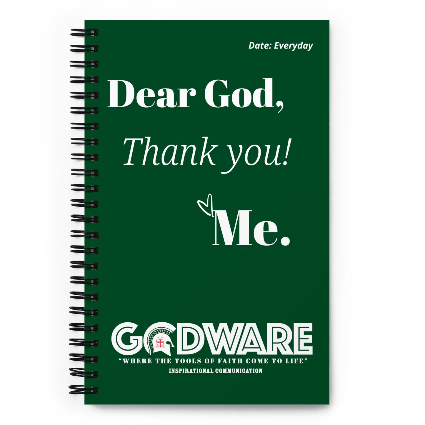 Dear God Spiral notebook - Forest