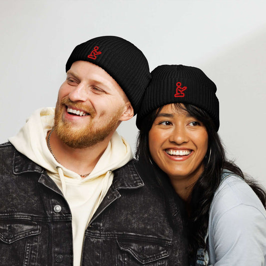 Pray Red Embroidered Christian Fisherman Beanie