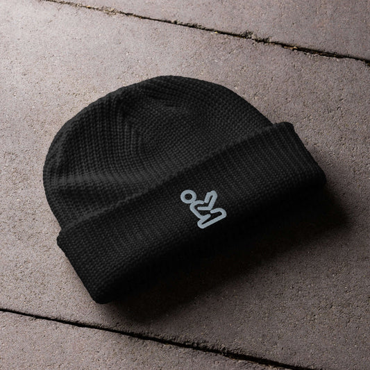 Pray Grey Embroidered Christian Fisherman Beanie