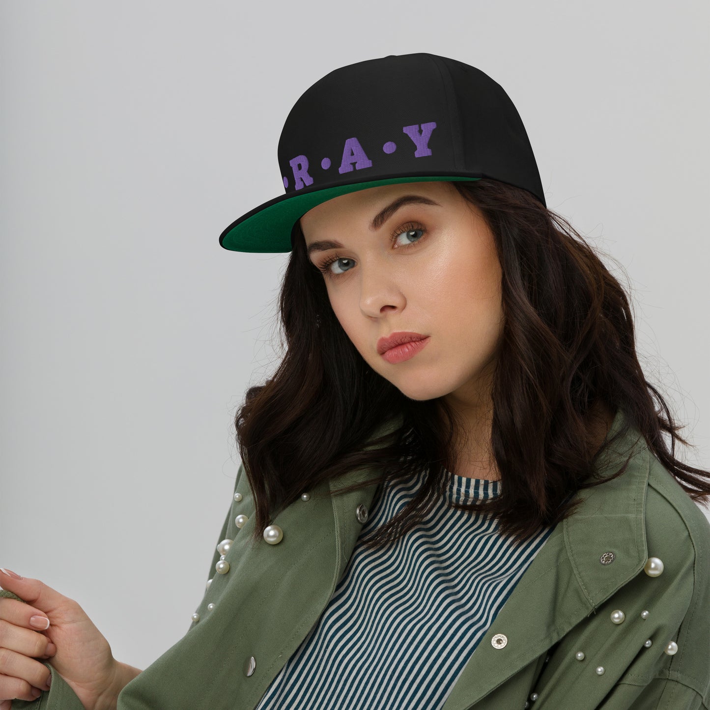 Pray - Flat Bill Cap (Purple)