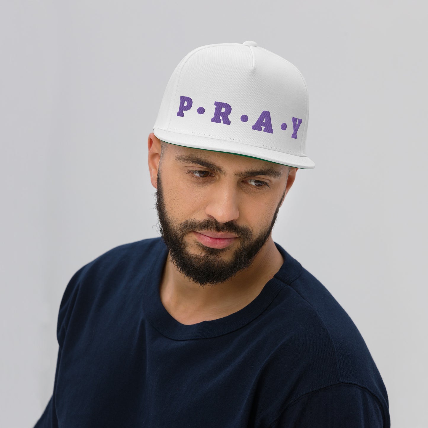 Pray - Flat Bill Cap (Purple)