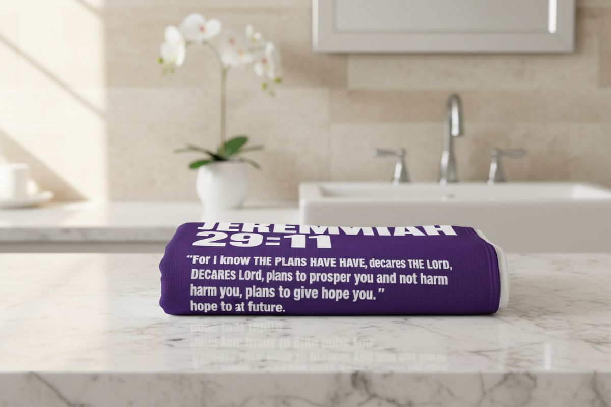 Jeremiah 29:11 Bath Towel Lifestyle