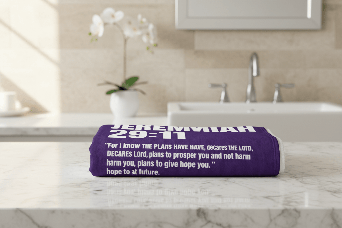 Jeremiah 29:11 Bath Towel Lifestyle