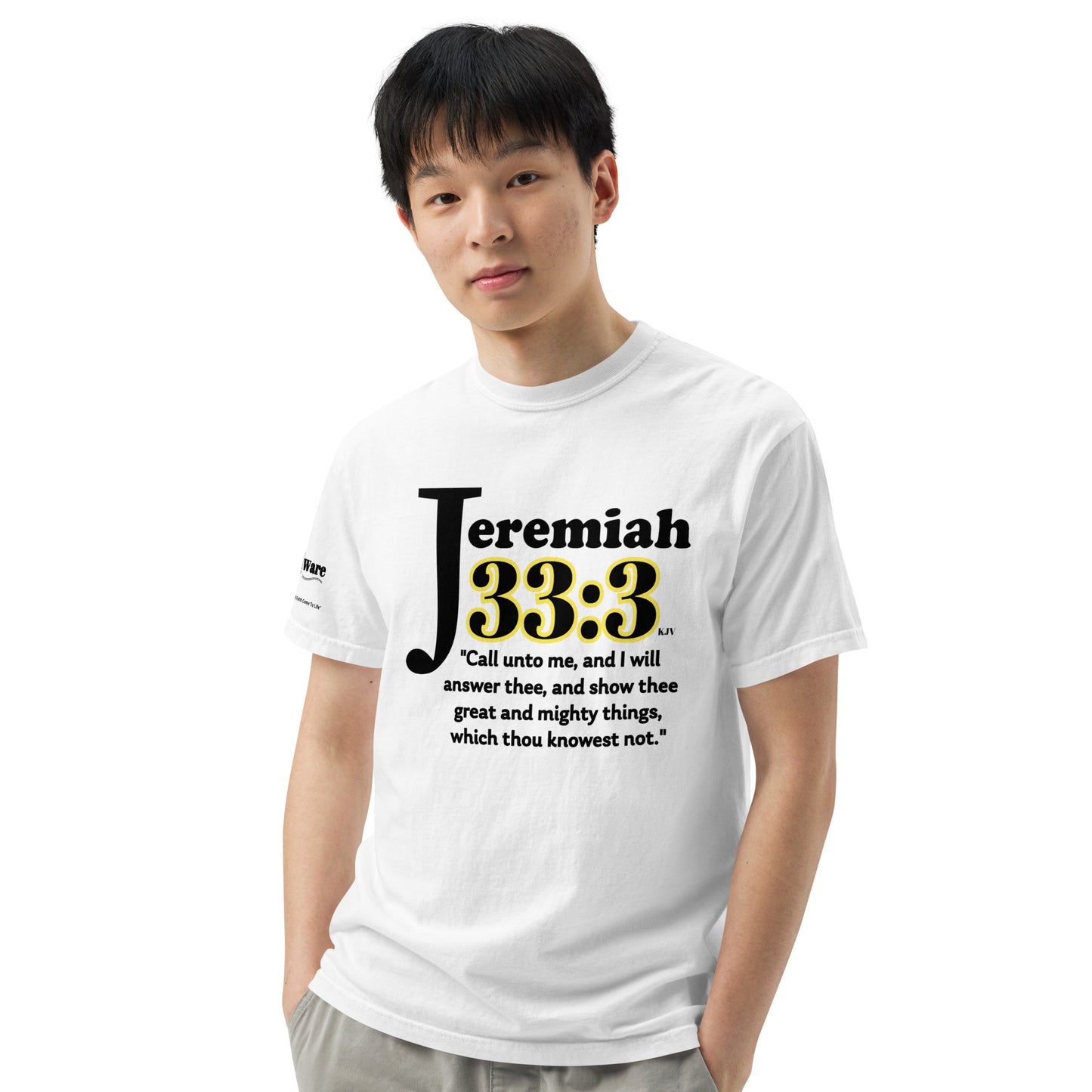 Jeremiah 33 Men's short-sleeve heavyweight tee