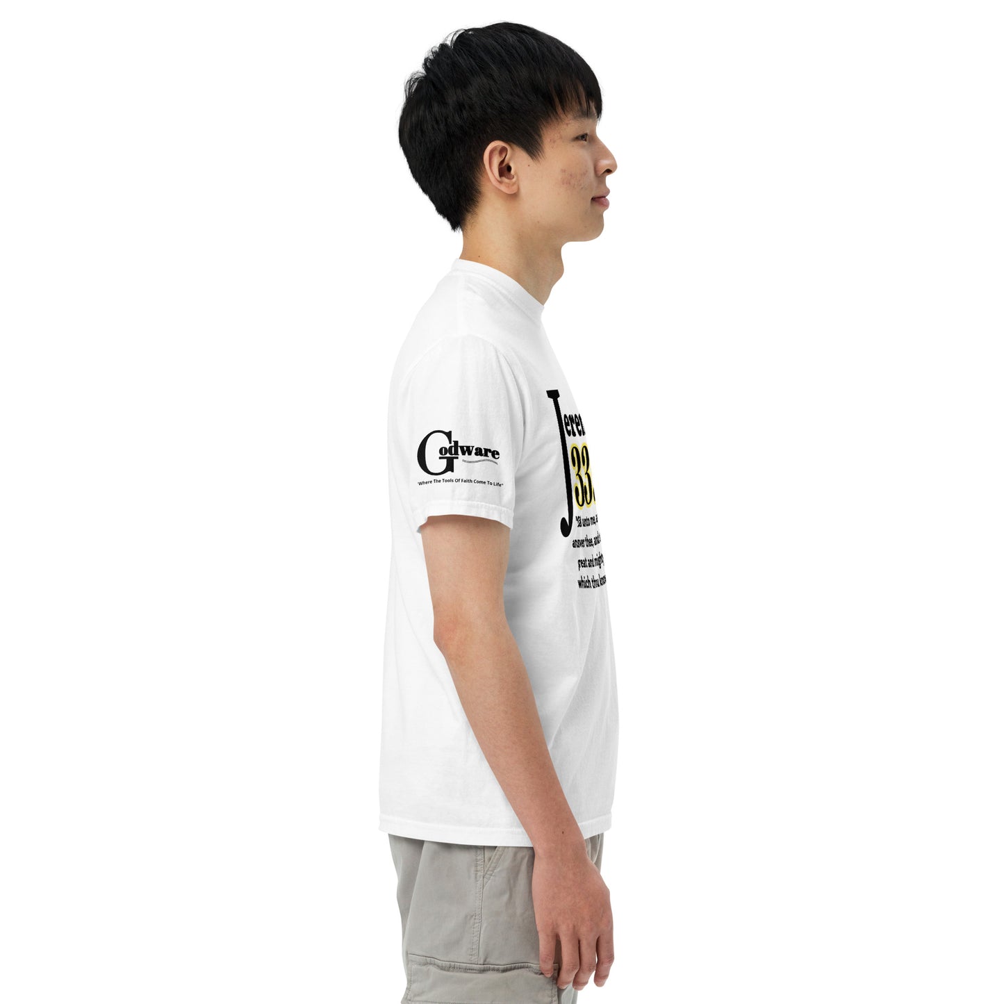 Jeremiah 33 Men's short-sleeve heavyweight tee