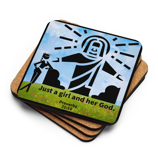 Just a Girl Cork-back coaster