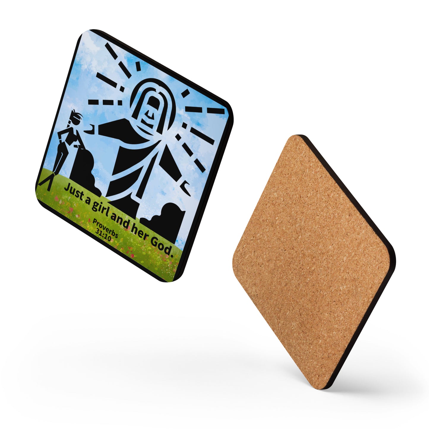Just a Girl Cork-back coaster