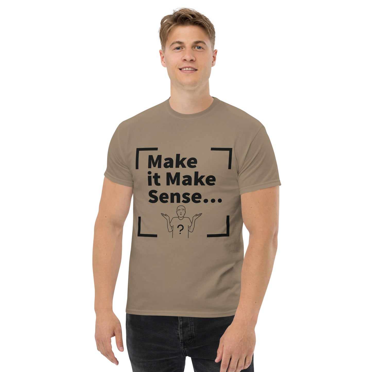 Make Sense Men's T-shirt - Black Print