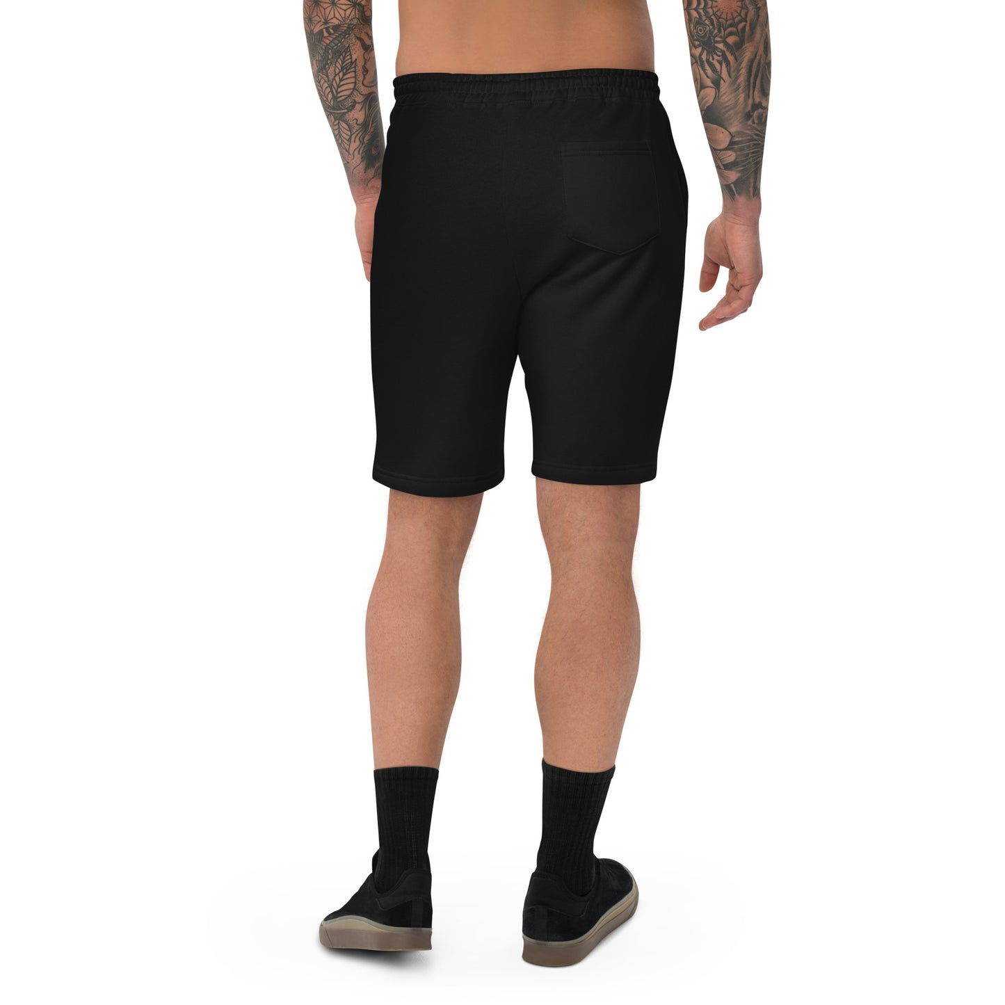 Godware Logo cotton fleece shorts (white print)