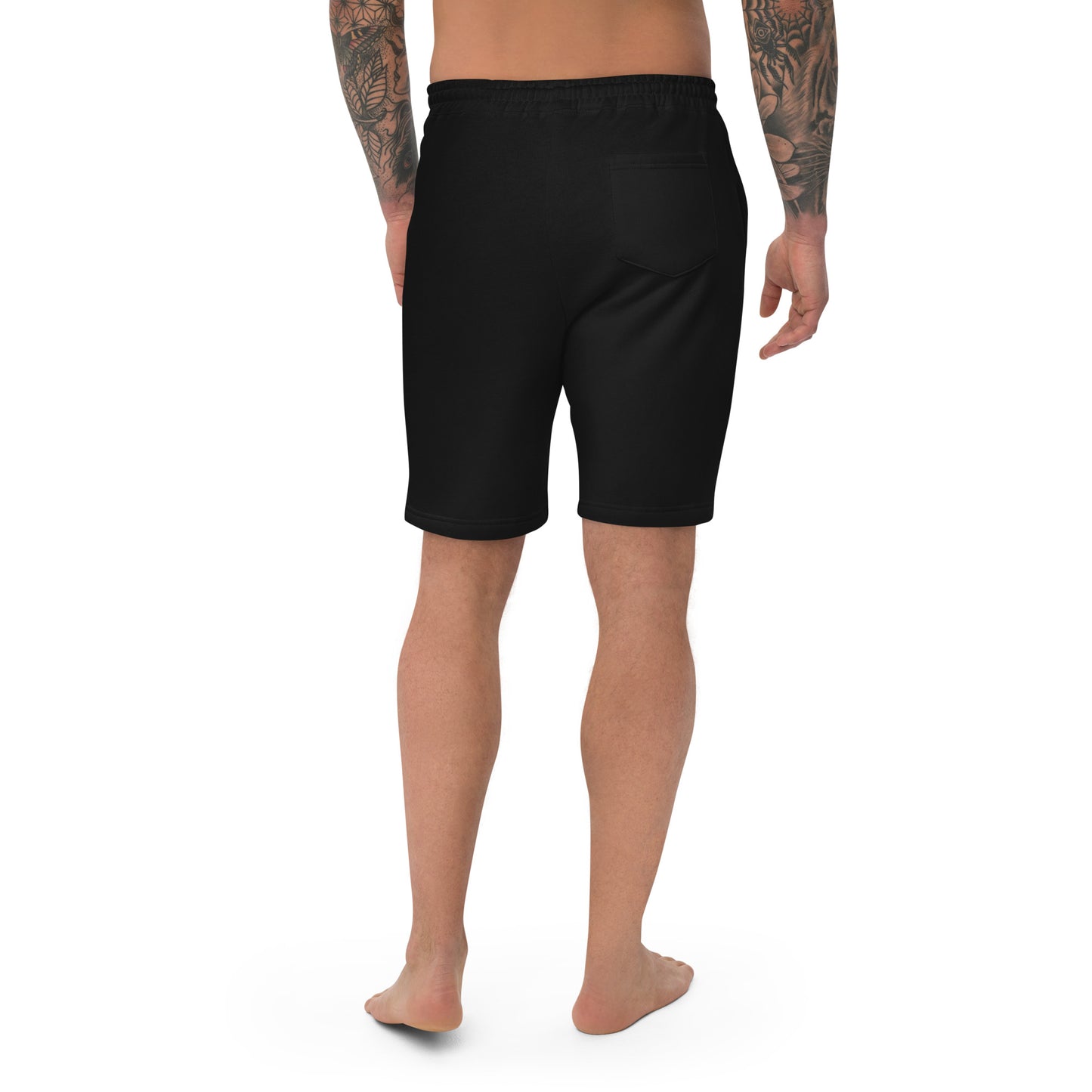 Godware logo cotton fleece shorts - Detroit Blue print