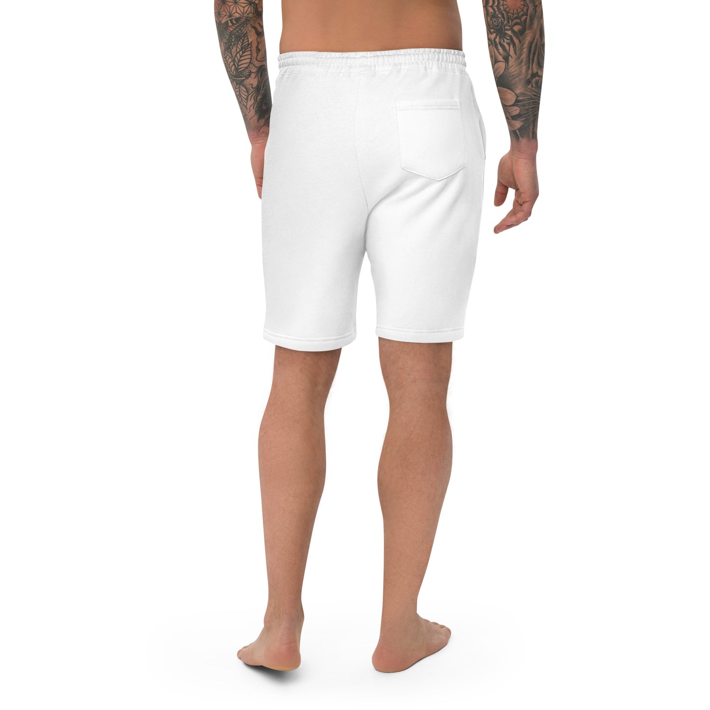 Godware logo cotton fleece shorts - Detroit Blue print
