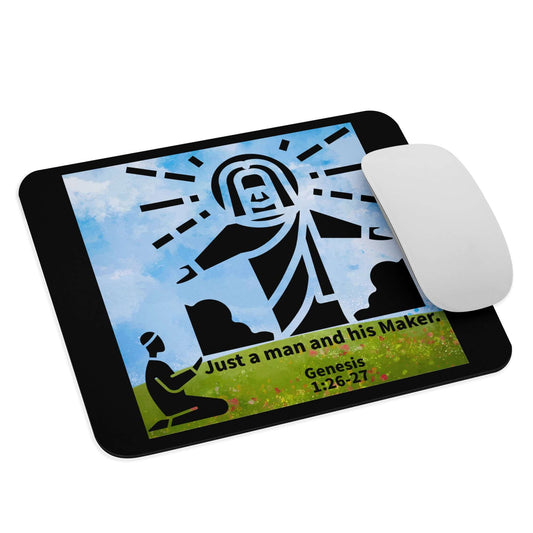 Man praying with God image