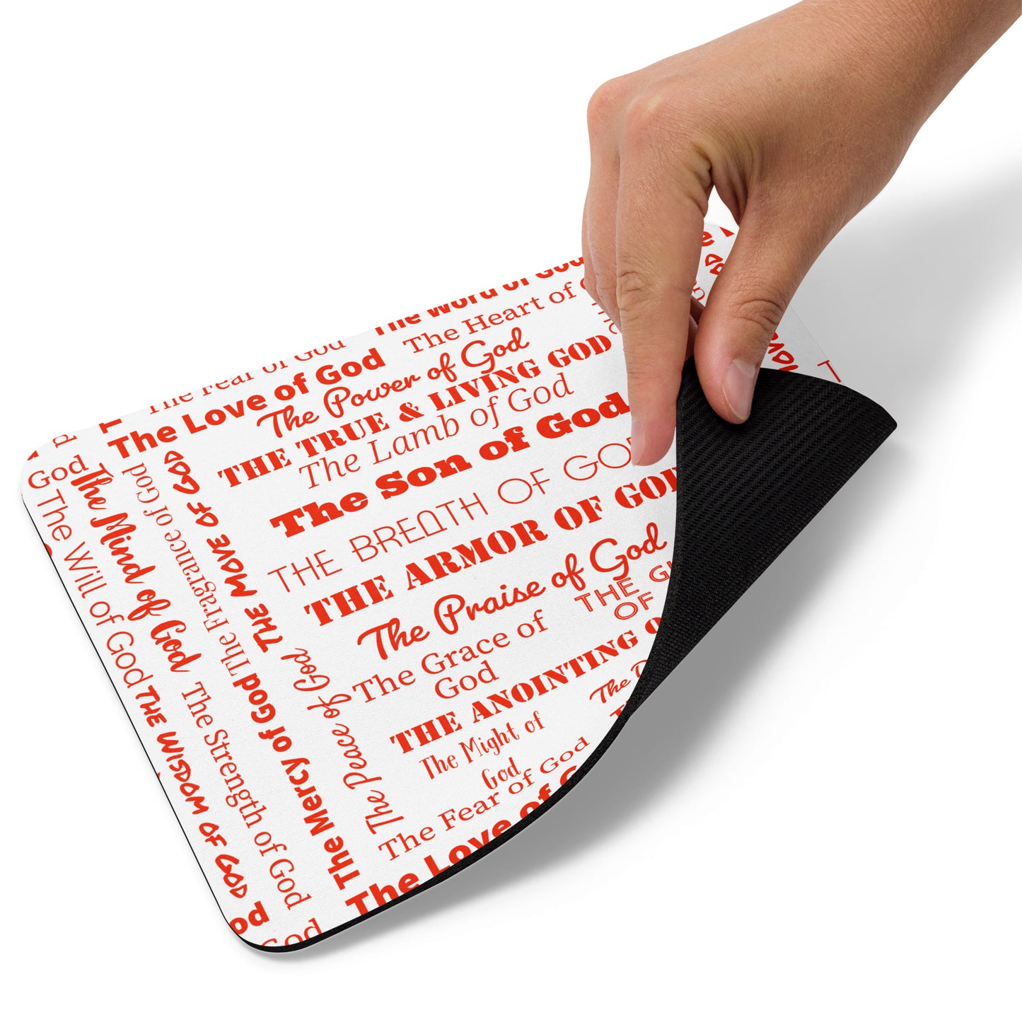 Attributes of God cork back coaster - Red/White