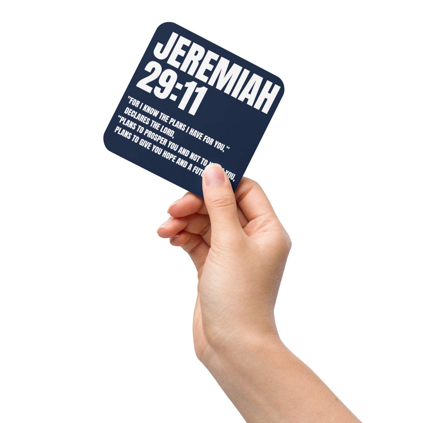 Jeremiah 29:11 Coaster - Faith-Based Cork-Back Coaster | GodWare