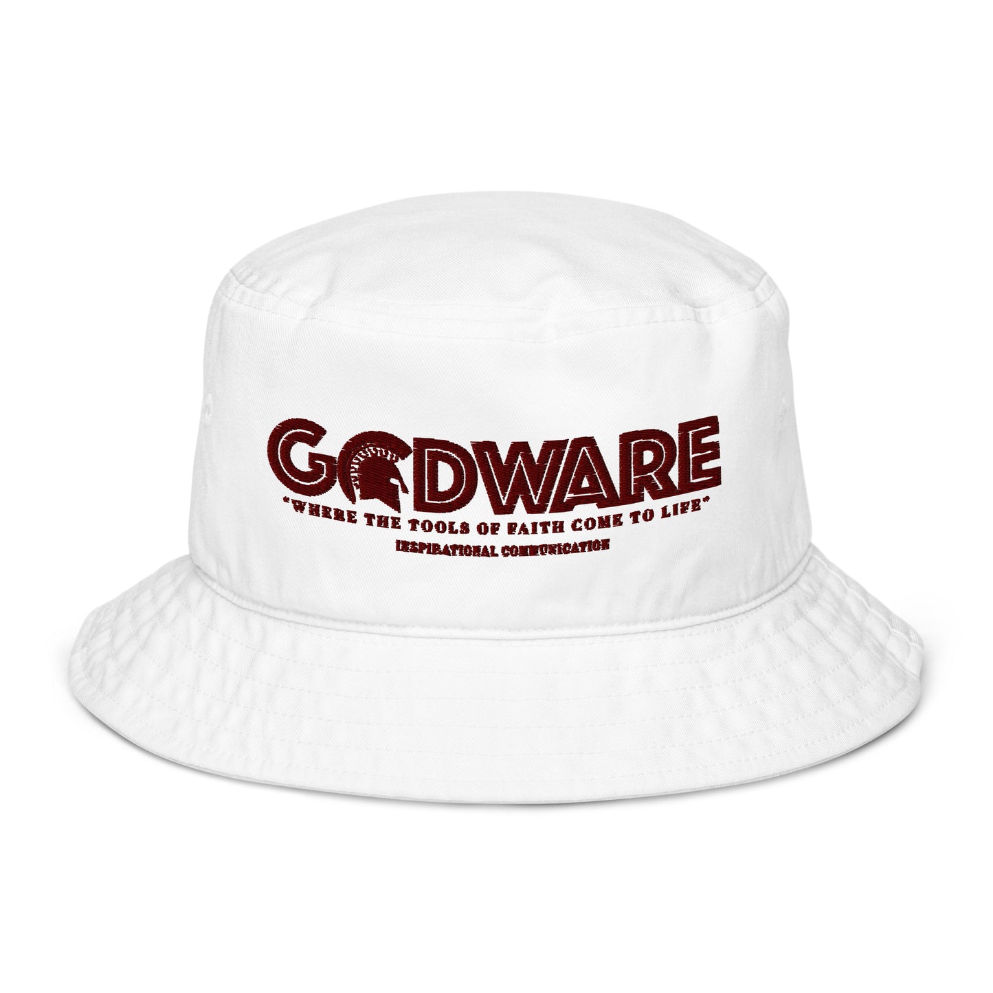 Godware Unisex Organic bucket hat - wine print