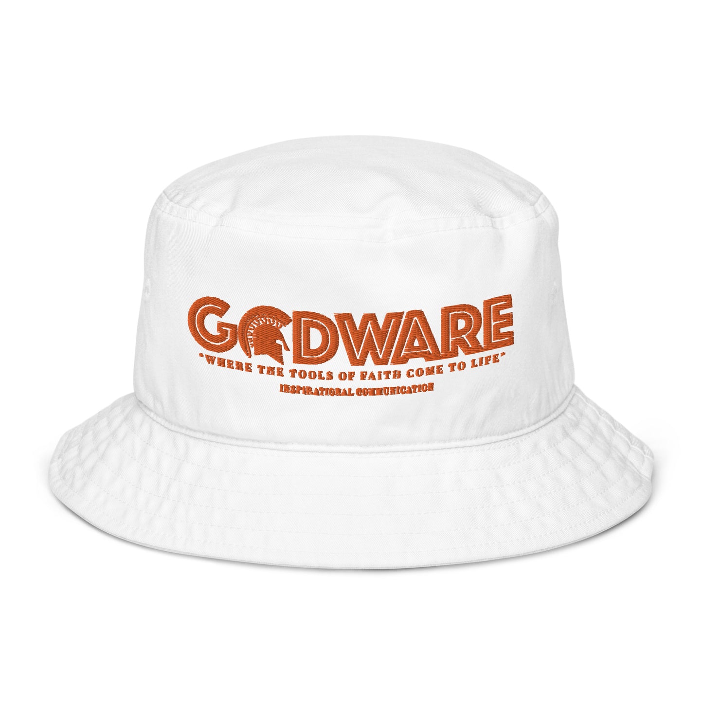 Godware Unisex Organic bucket hat - Orange print