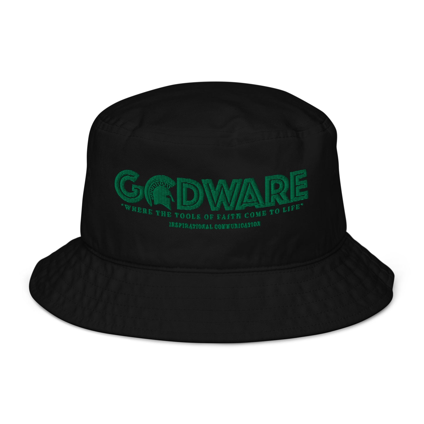 Godware Unisex Organic bucket hat - Green print