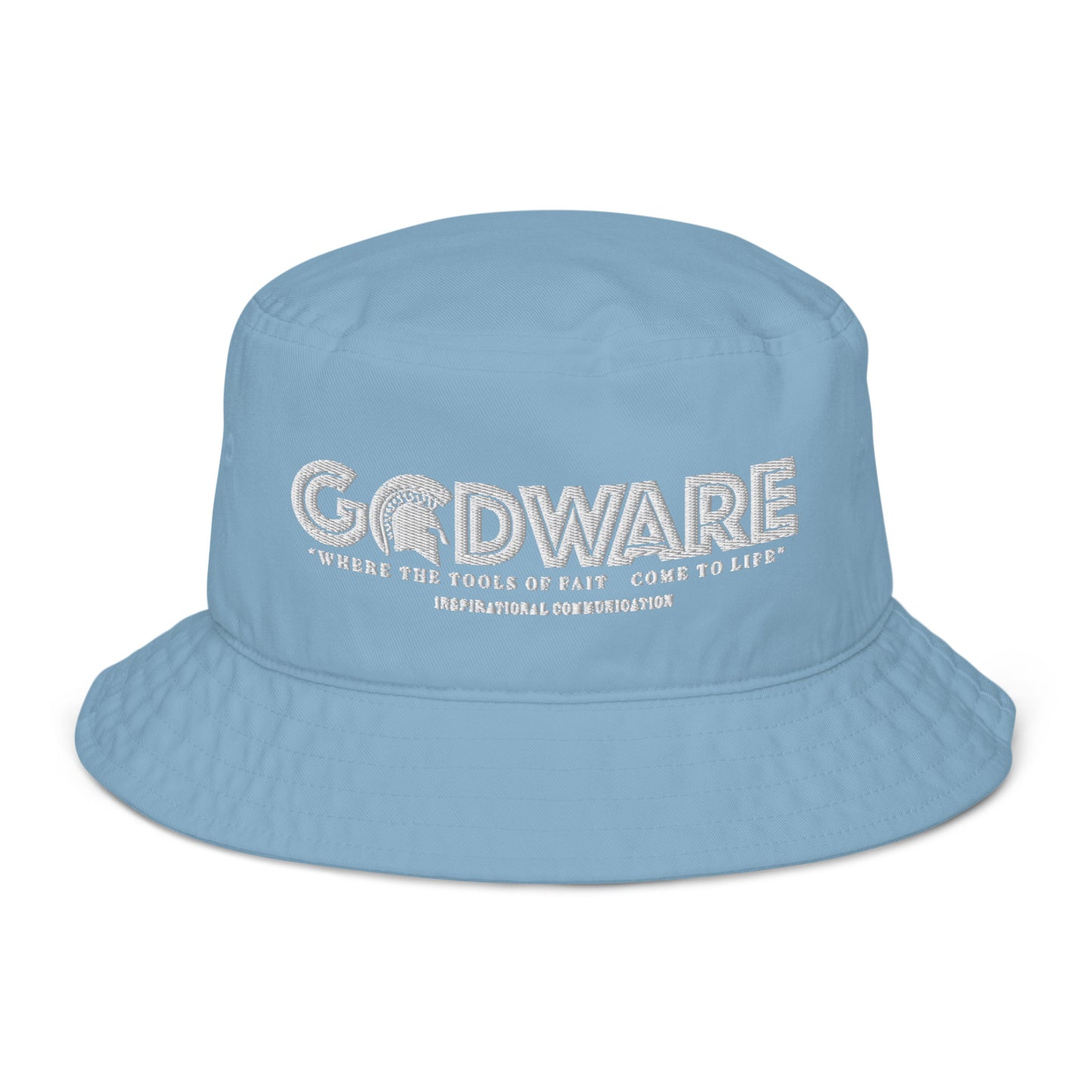 Godware Unisex Organic bucket hat - White print