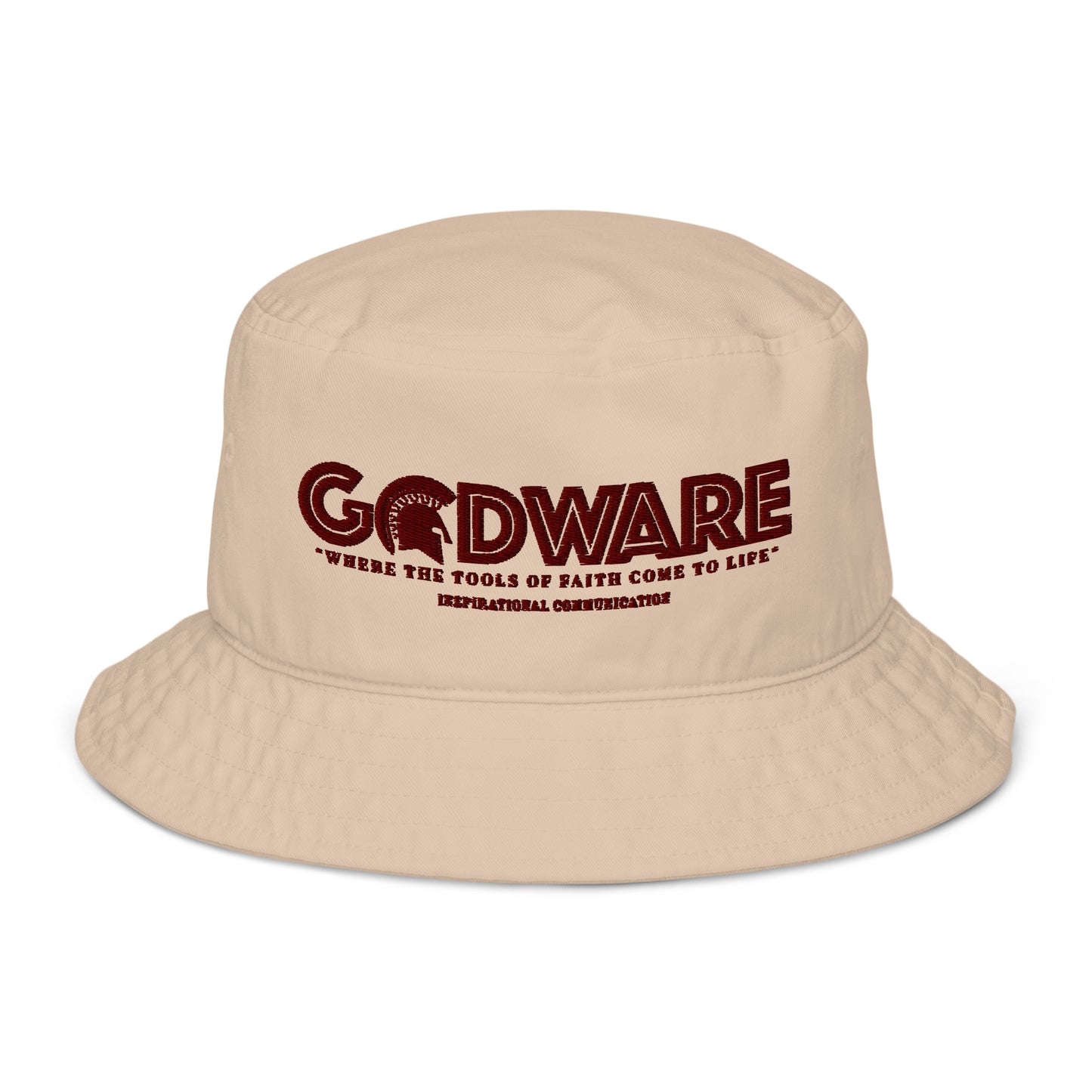 Godware Unisex Organic bucket hat - wine print