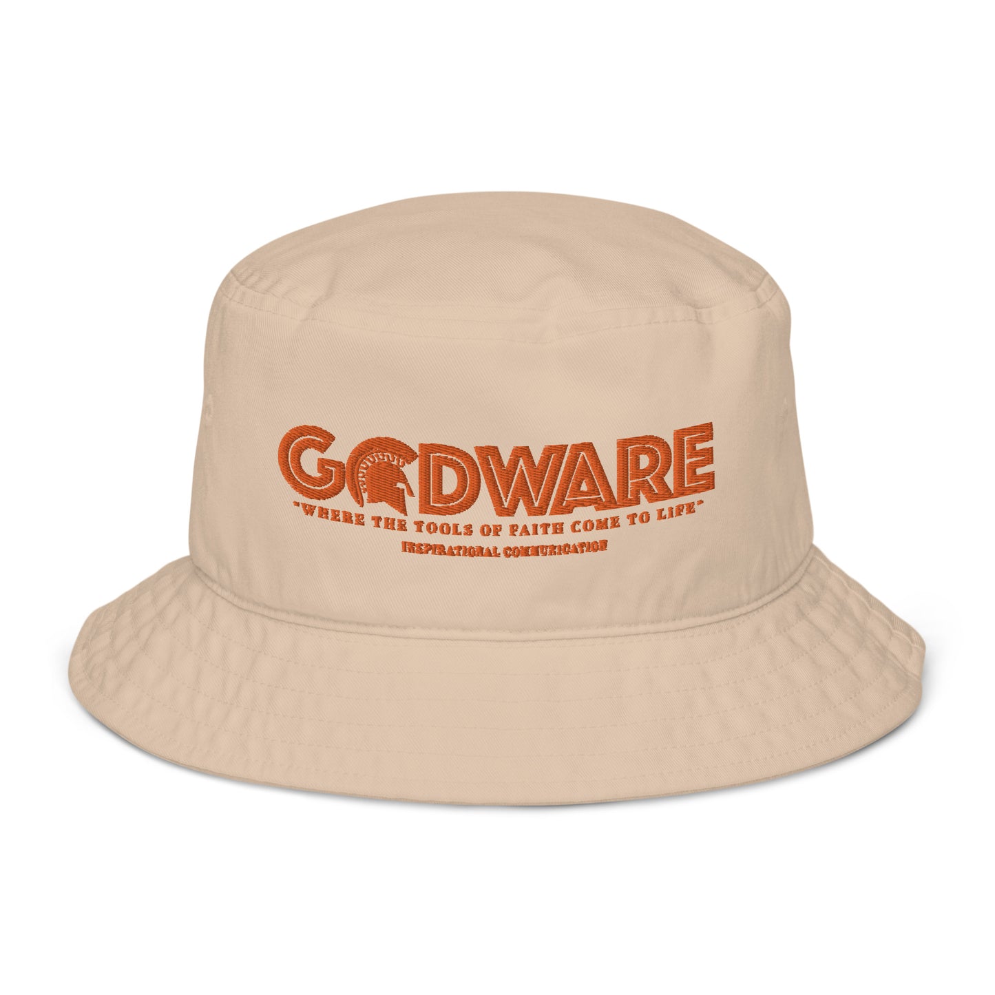 Godware Unisex Organic bucket hat - Orange print