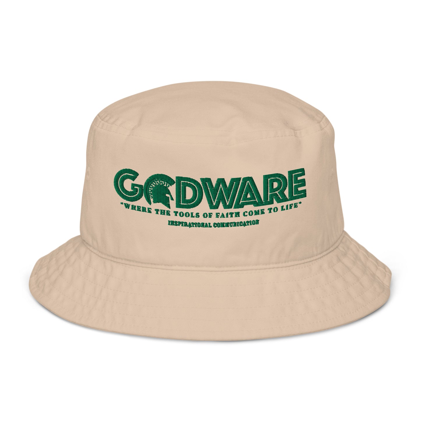 Godware Unisex Organic bucket hat - Green print