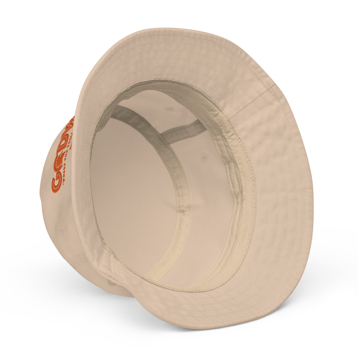 Godware Unisex Organic bucket hat - Orange print