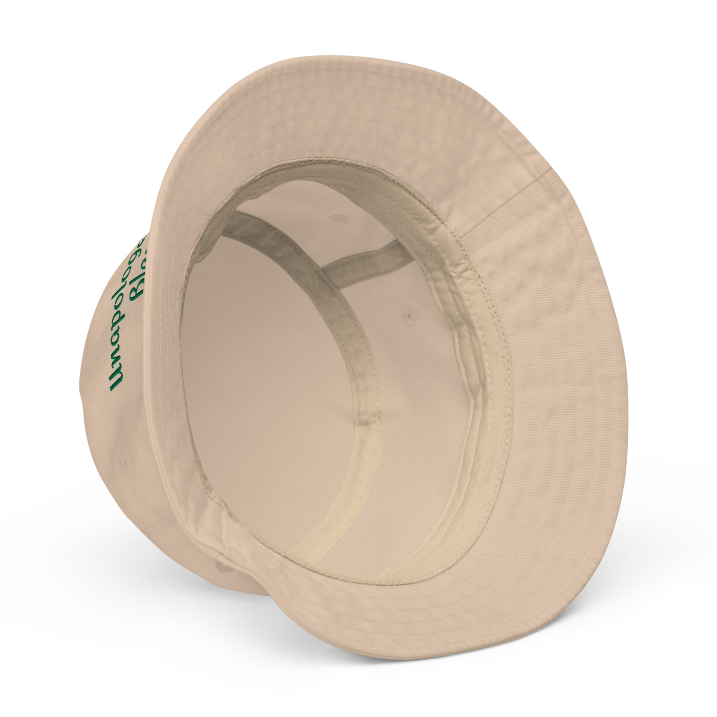 Unapologetically Blessed Organic bucket hat - Beige/Green