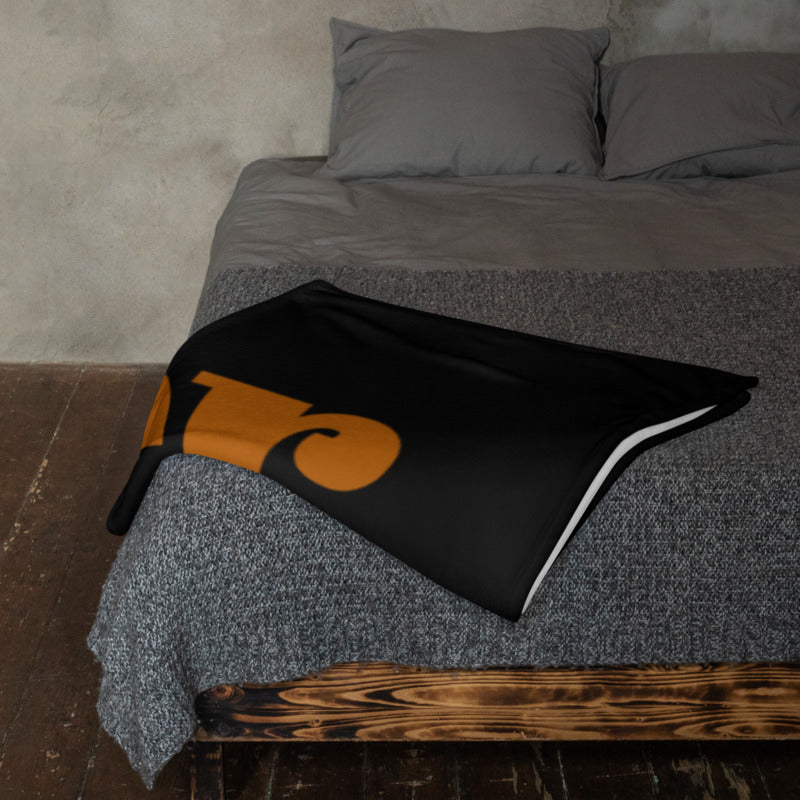 Prayer Velvety Soft Throw Blanket - Earthtone/Black