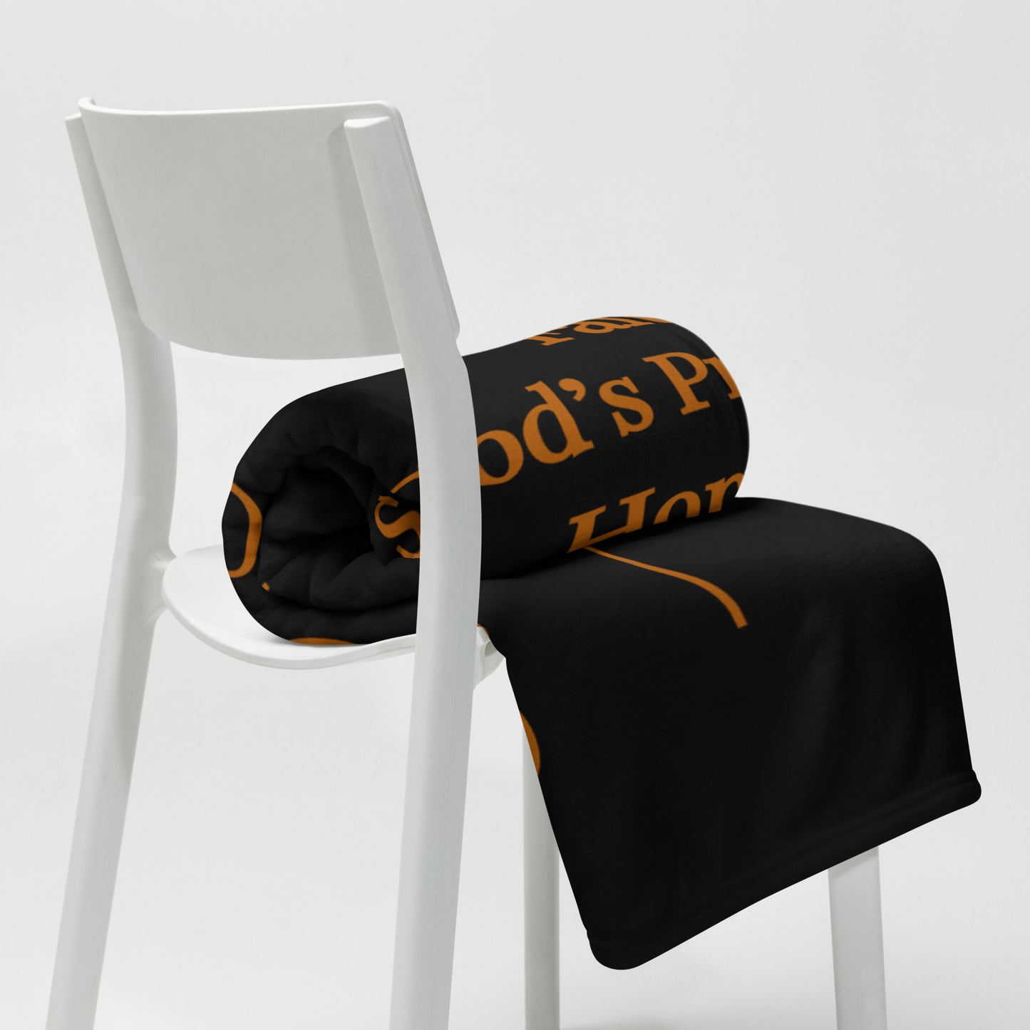 Prayer Velvety Soft Throw Blanket - Earthtone/Black