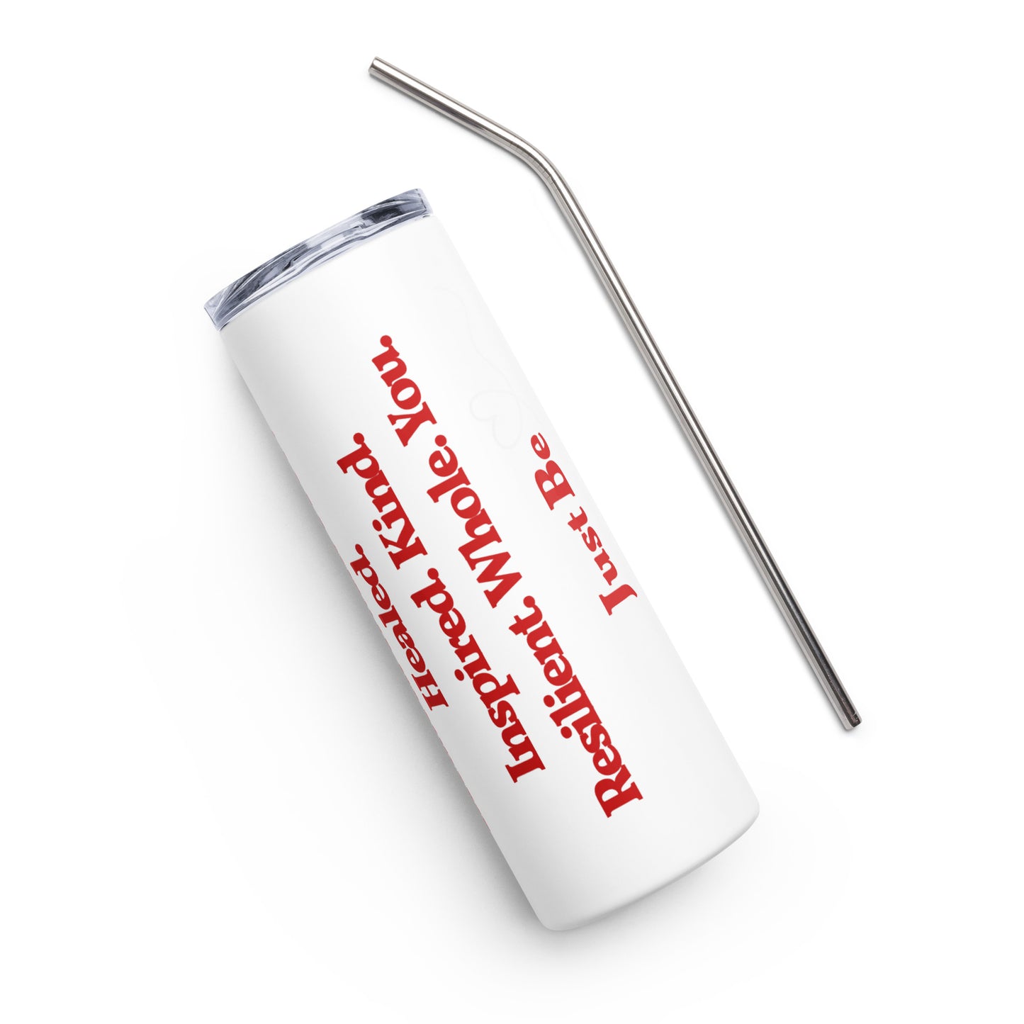 Be Inspired tumbler - Red print