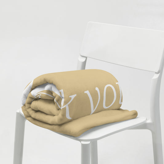 Dear God Velvety Soft Throw Blanket - Earthtone