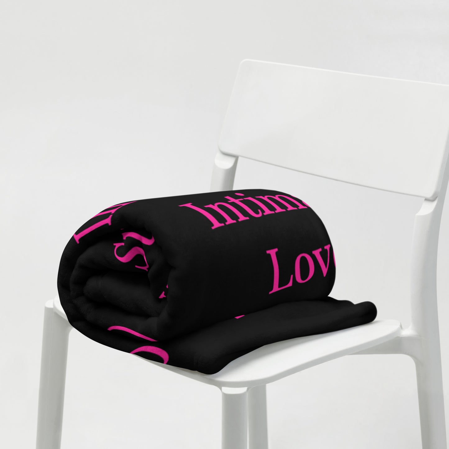 Worship velvety soft throw blanket - Pink/Black