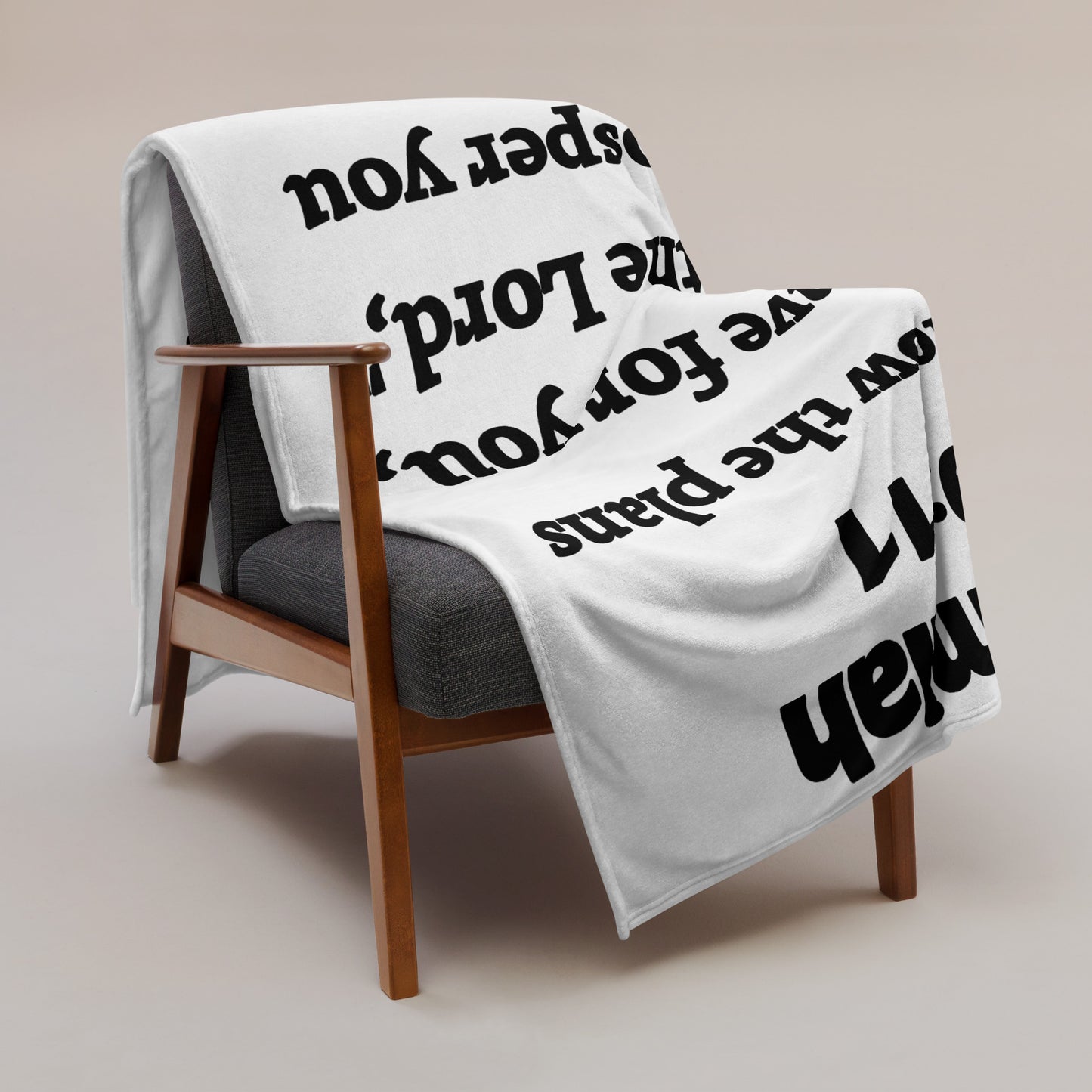 Jeremiah 29 Plush Throw Blanket - Faith-Inspired Home Decor | GodWare