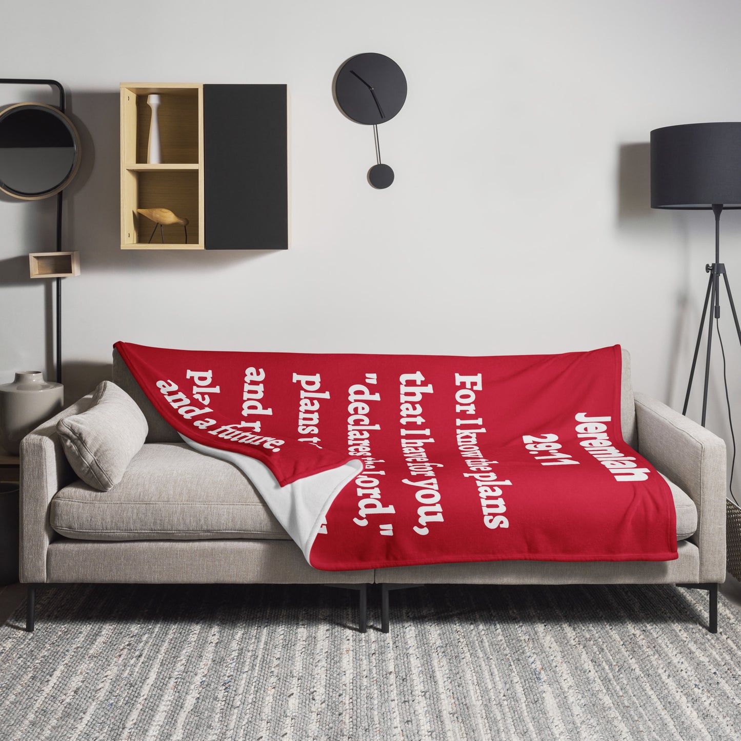 Jeremiah 29 Plush Throw Blanket - Faith-Inspired Home Decor | GodWare