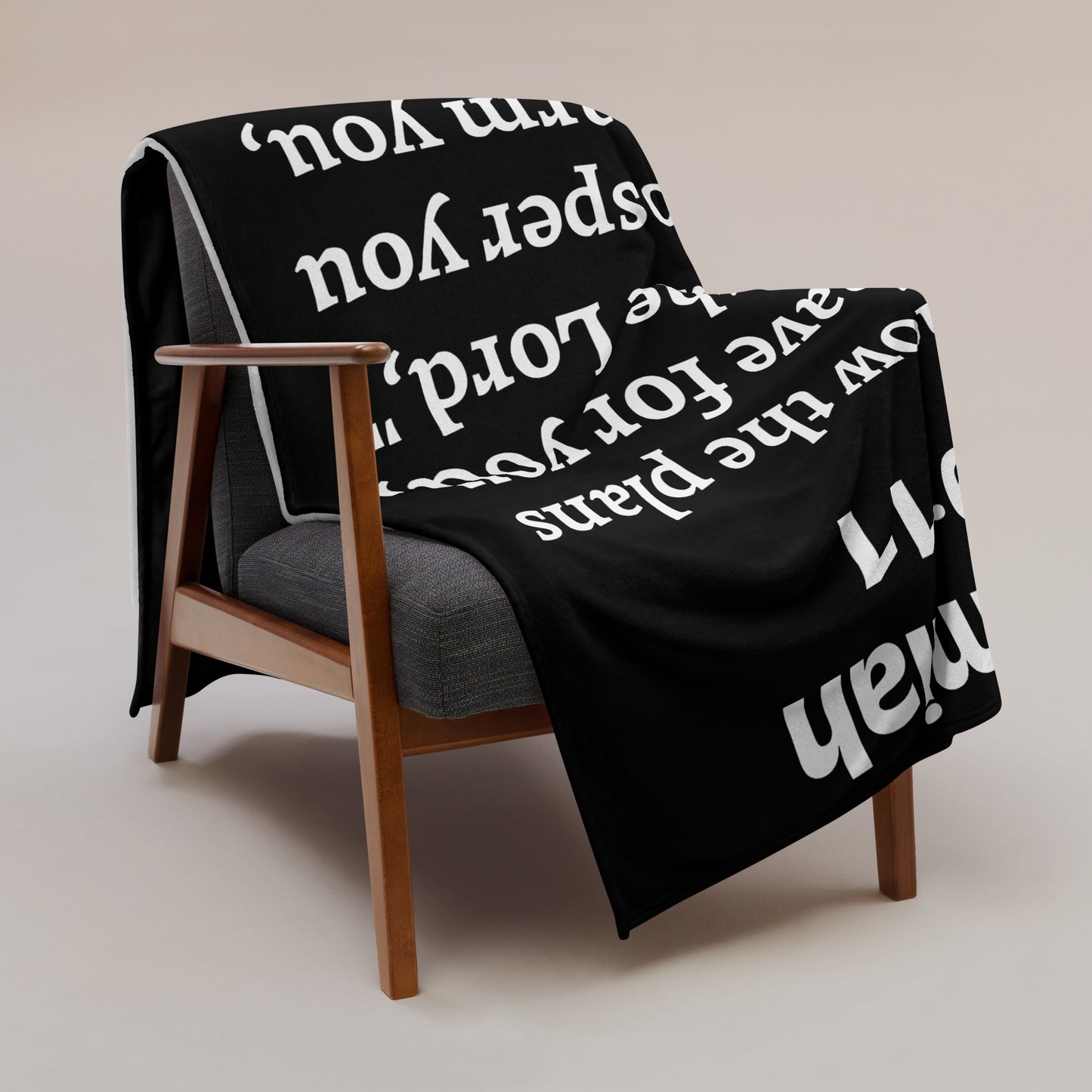 Jeremiah 29 Plush Throw Blanket - Faith-Inspired Home Decor | GodWare