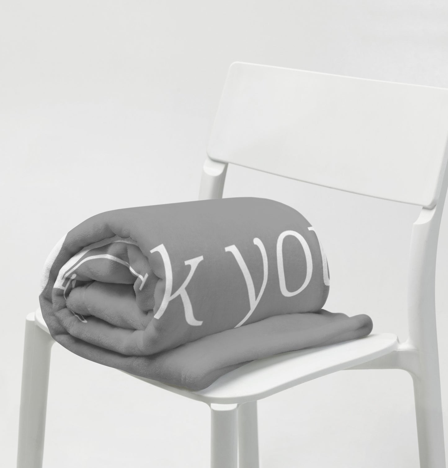Dear God Velvety Soft Throw Blanket - Grey